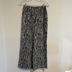 Zebra print soft pants